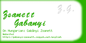 zsanett gabanyi business card